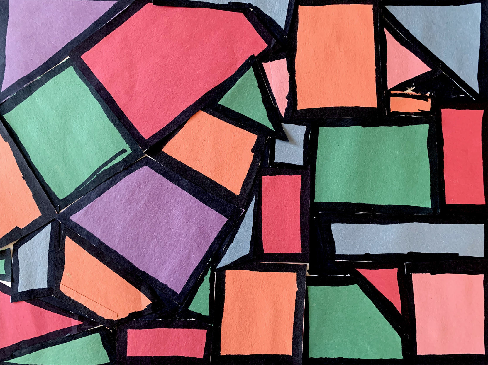 Stained glass shapes